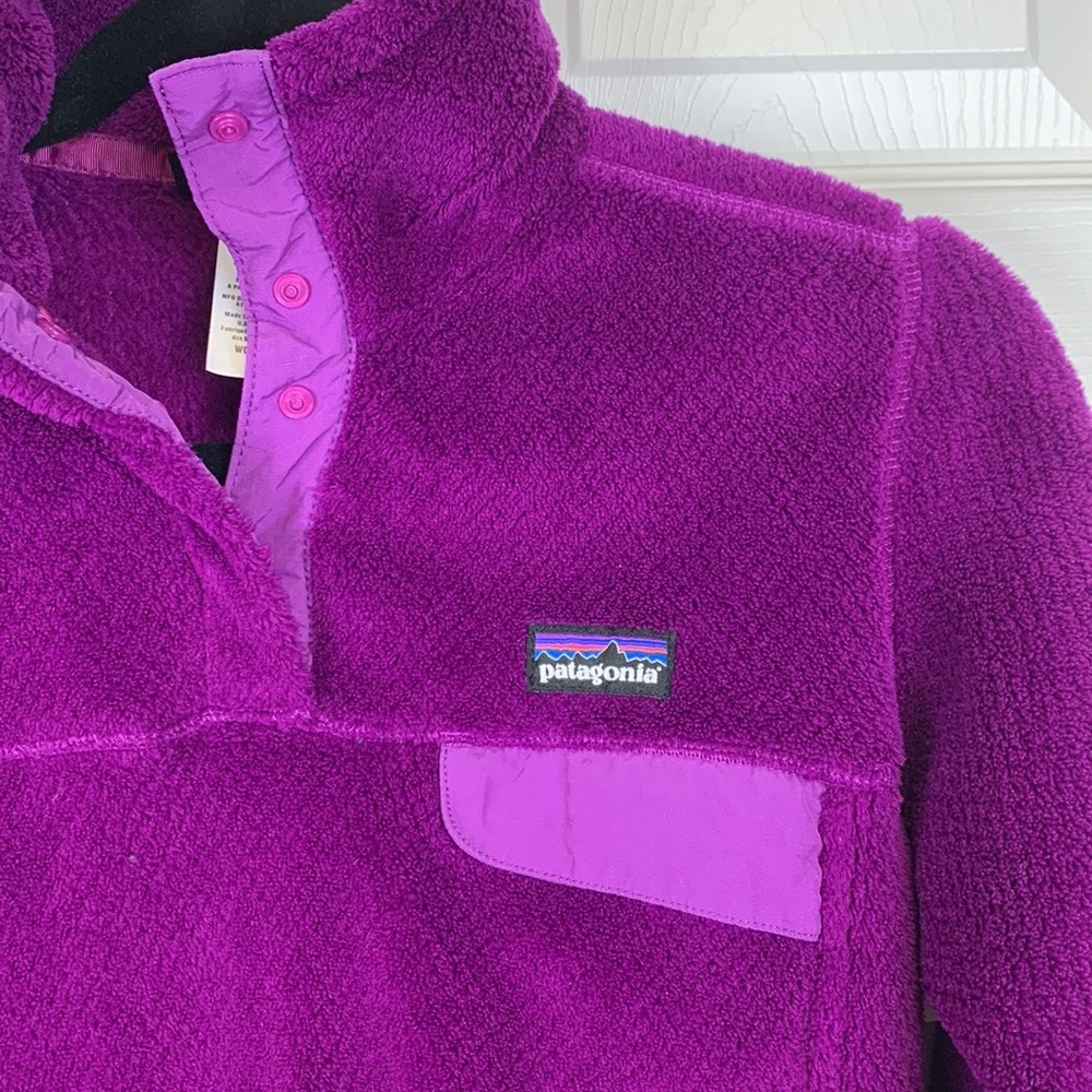 Patagonia purple re tool snap pullover sz xs - Picture 6 of 6